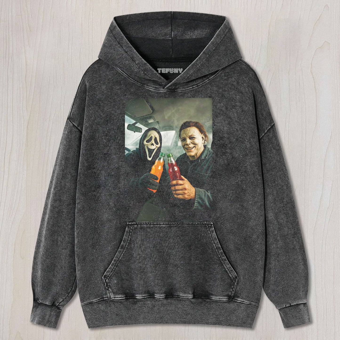 GHOSTFACE AND MICHAEL MYERS CLINK GLASSES TEE & SWEAT & HOOD