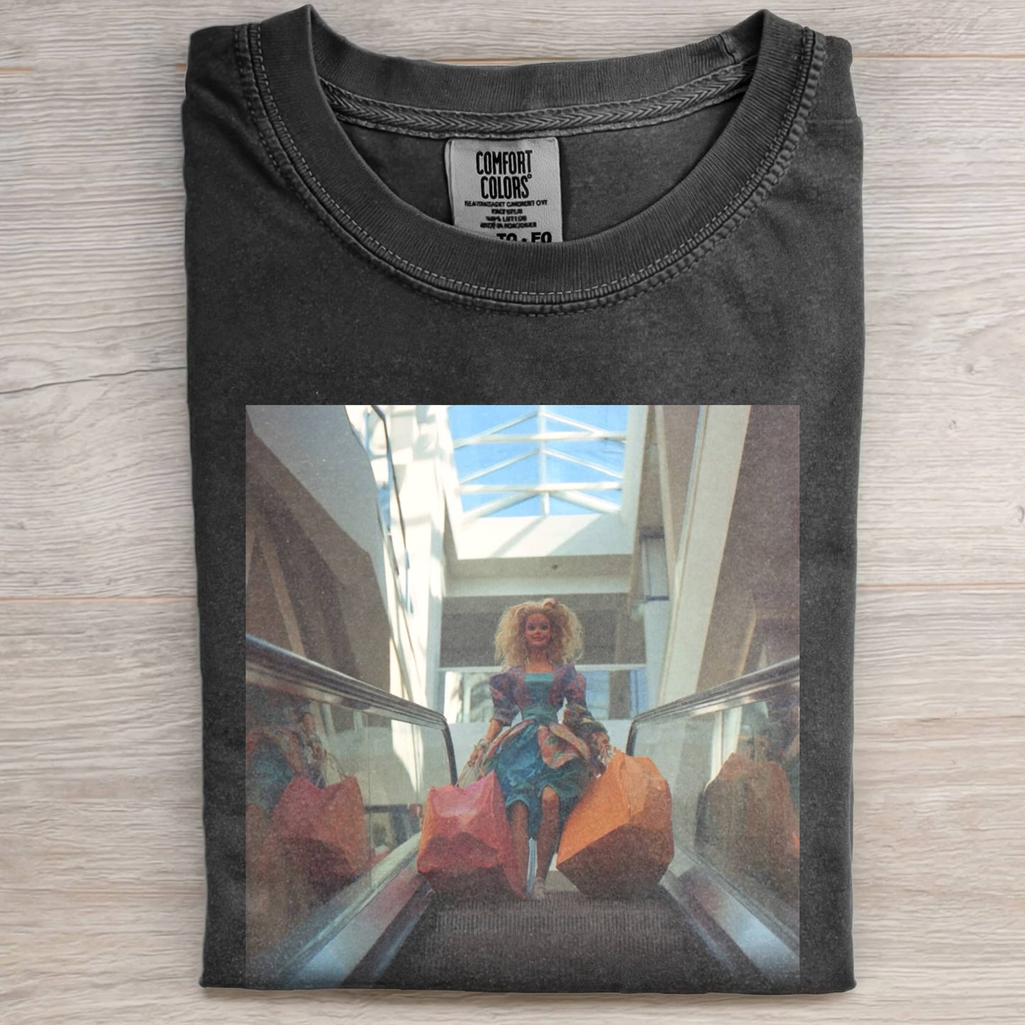 BARBIECORE ELEVATOR SHOPPING TEE