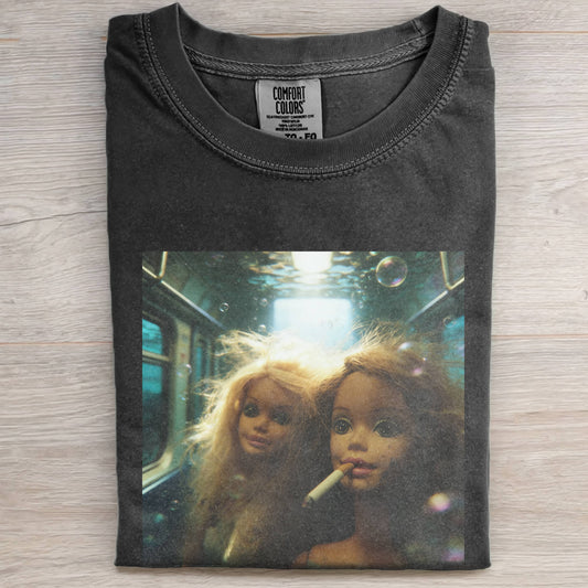 BARBIECORE UNDERWATER SMOKING T-SHIRT