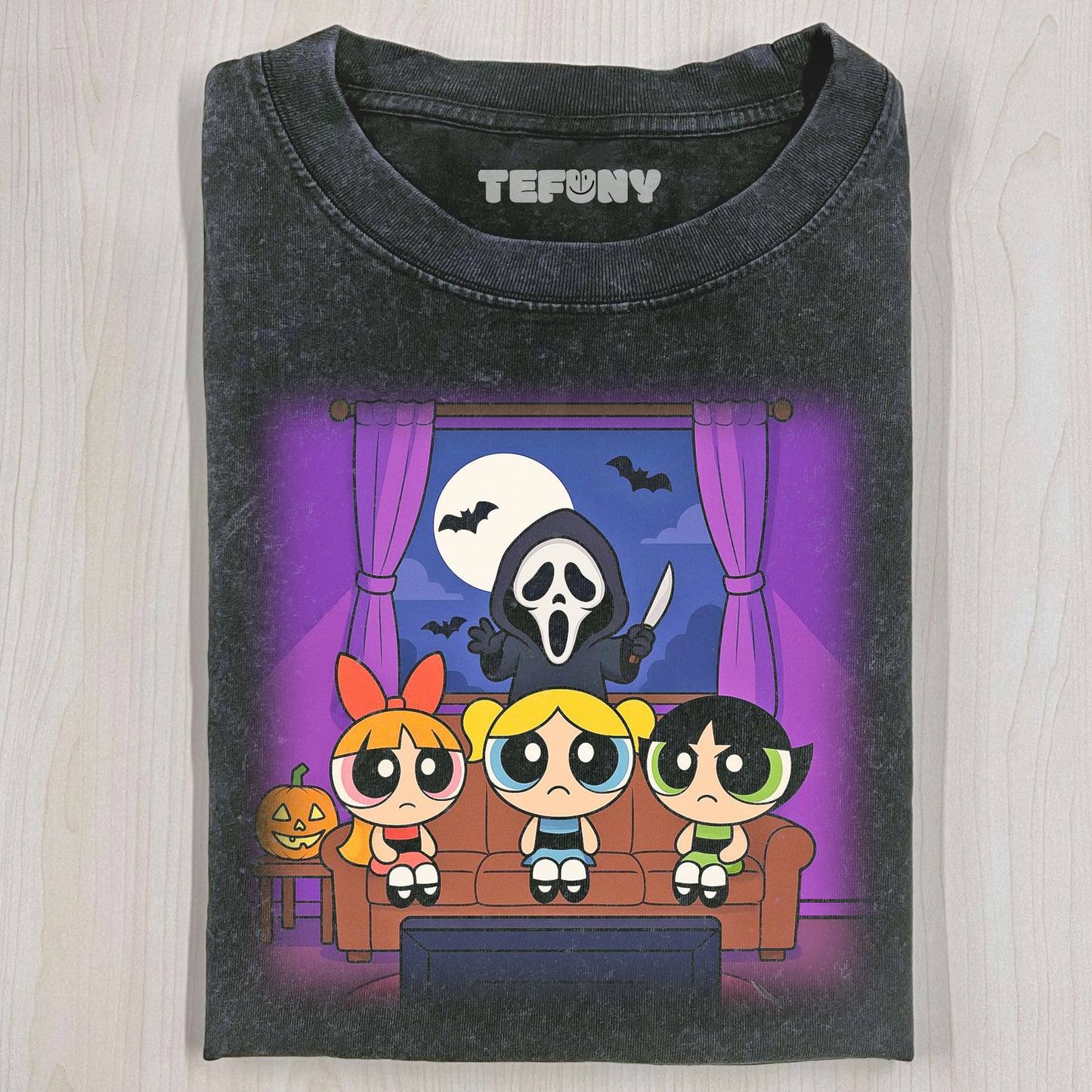 GHOSTFACE COMES TO POWERPUFF GIRLS T-SHIRT