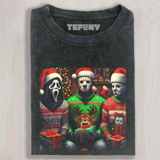 GHOSTFACE JASON AND MICHAEL CHRISTMAS TEE & SWEAT & HOOD