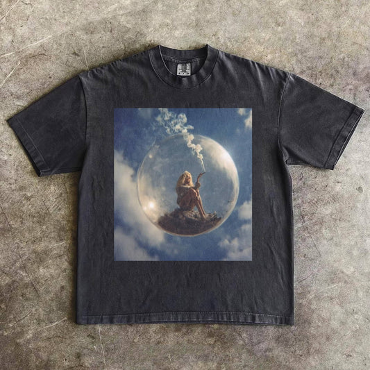 SKY BLUE BARBIECORE TEE