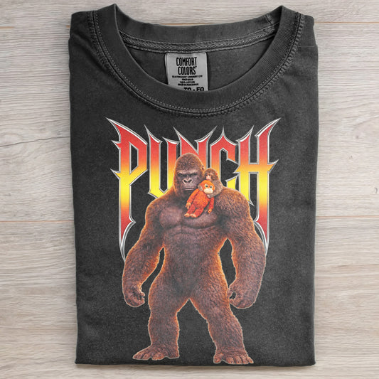 Punch Monkey Meme Graphic T-shirt