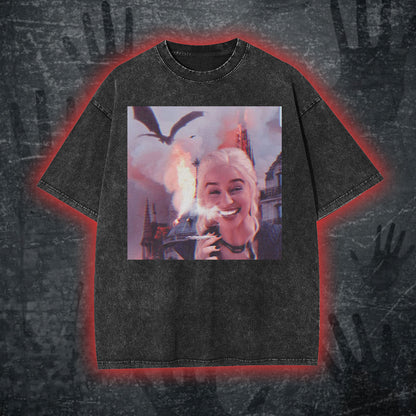 Funny GoT Dragon Queen Smoking Graphic T-shirt/Sweatshirt/Hoodie