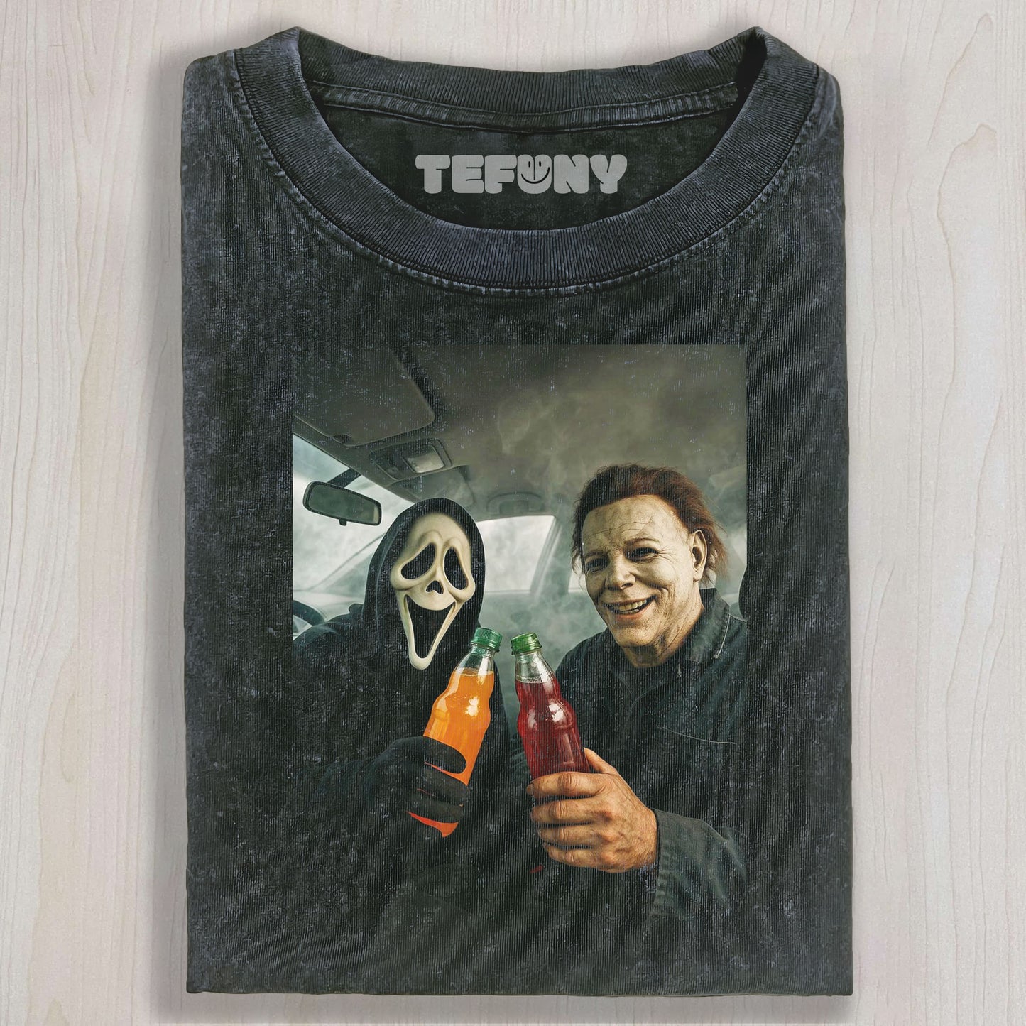 GHOSTFACE AND MICHAEL MYERS CLINK GLASSES TEE & SWEAT & HOOD