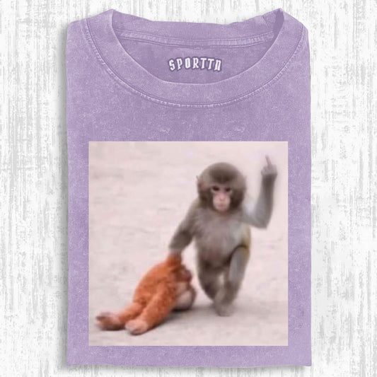 Punch-kun Monkey Meme Graphic Vintage T-shirt/Sweatshirt/Hoodie