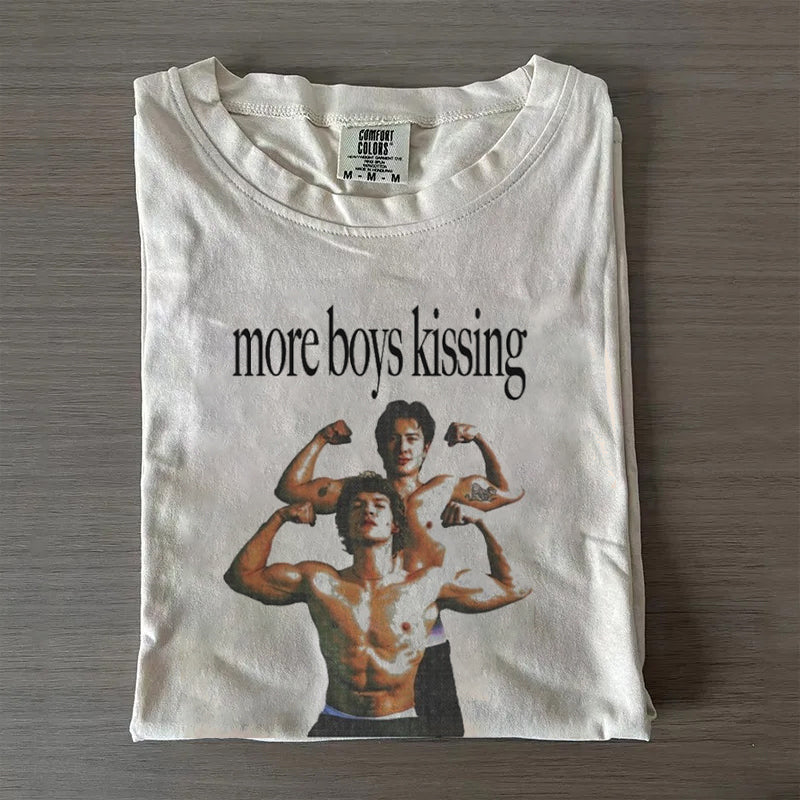 More Boys Kissing Funny Williams & Storrie Hockey T-shirt
