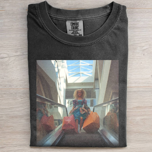BARBIECORE ELEVATOR SHOPPING TEE