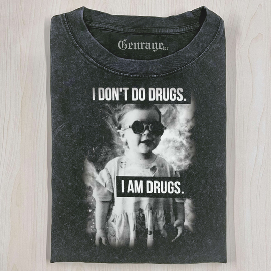I AM DRUGS PREMIUM T-SHIRT