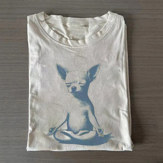 Vintage Chihuahua Yoga T-shirt