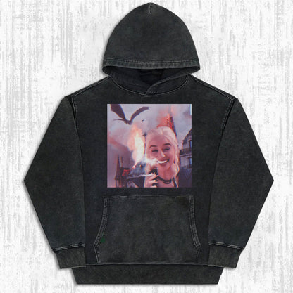 Funny GoT Dragon Queen Smoking Graphic T-shirt/Sweatshirt/Hoodie