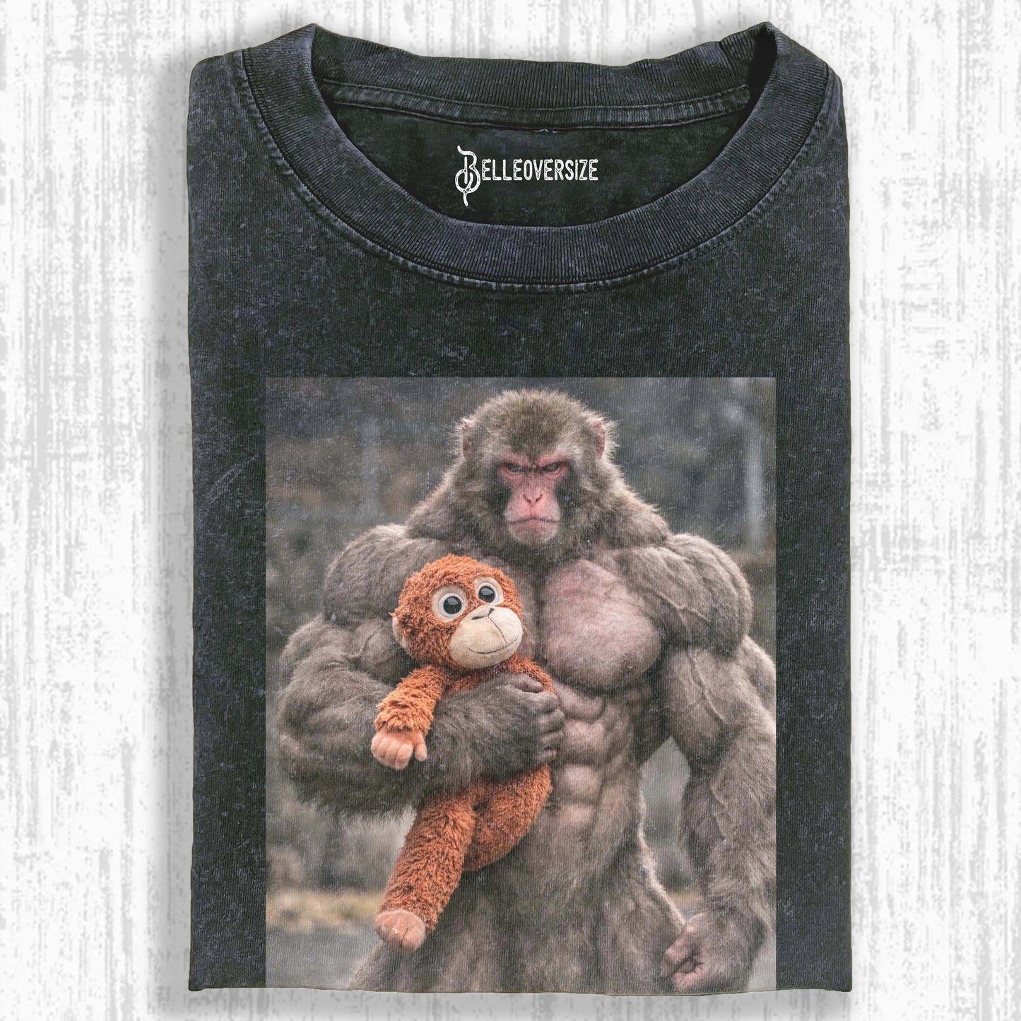 Punch Monkey Meme Graphic T-shirt