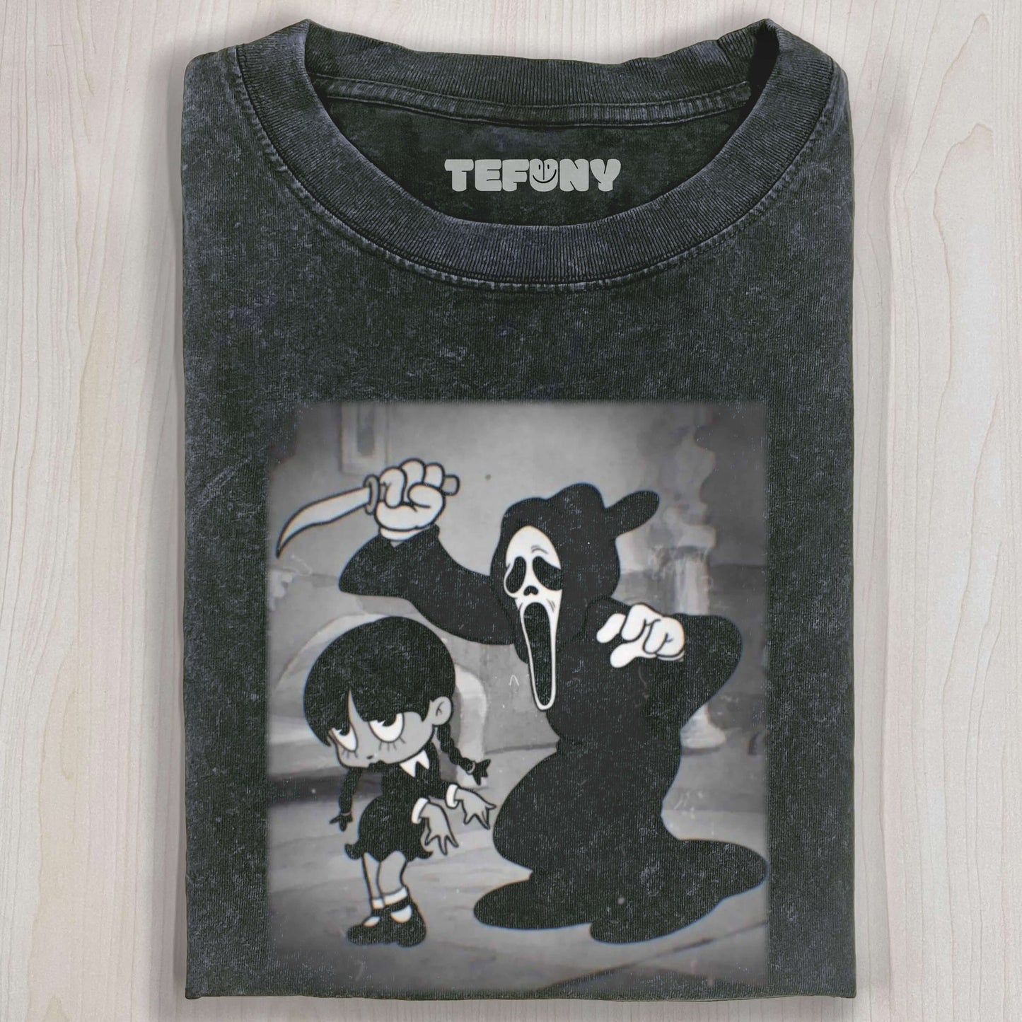 WEDNESDAY AND SCREAM T-SHIRT