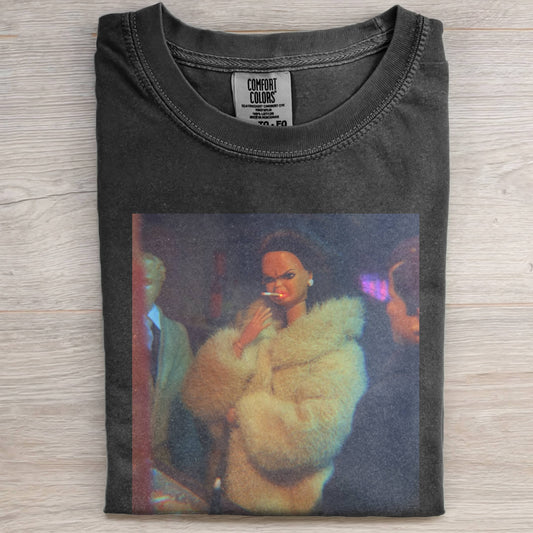 BLACK BARBIECORE PARTY DRINKING TEE