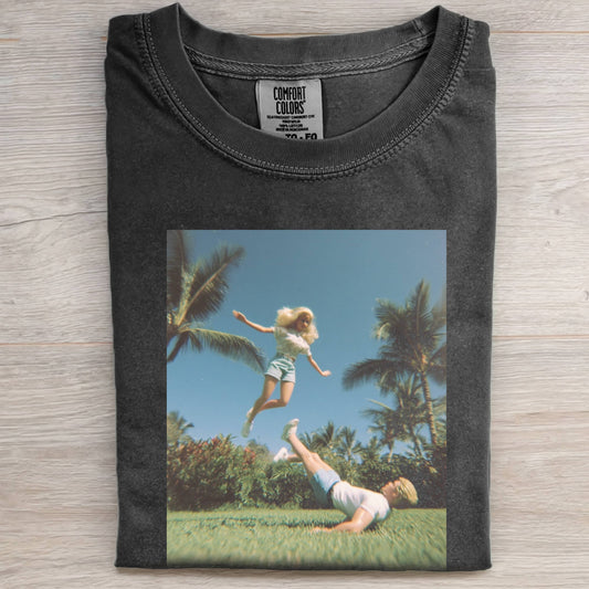 COUPLE BARBIECORE GRASSLAND PERSONALIZED TEE